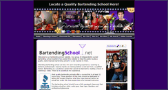 Desktop Screenshot of bartendingschool.net